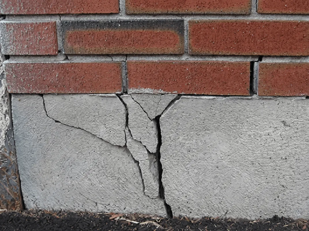 Concrete foundation with serious structural damage in Spokane, WA