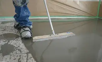 Uneven floor being professionally repaired in Spokane, WA